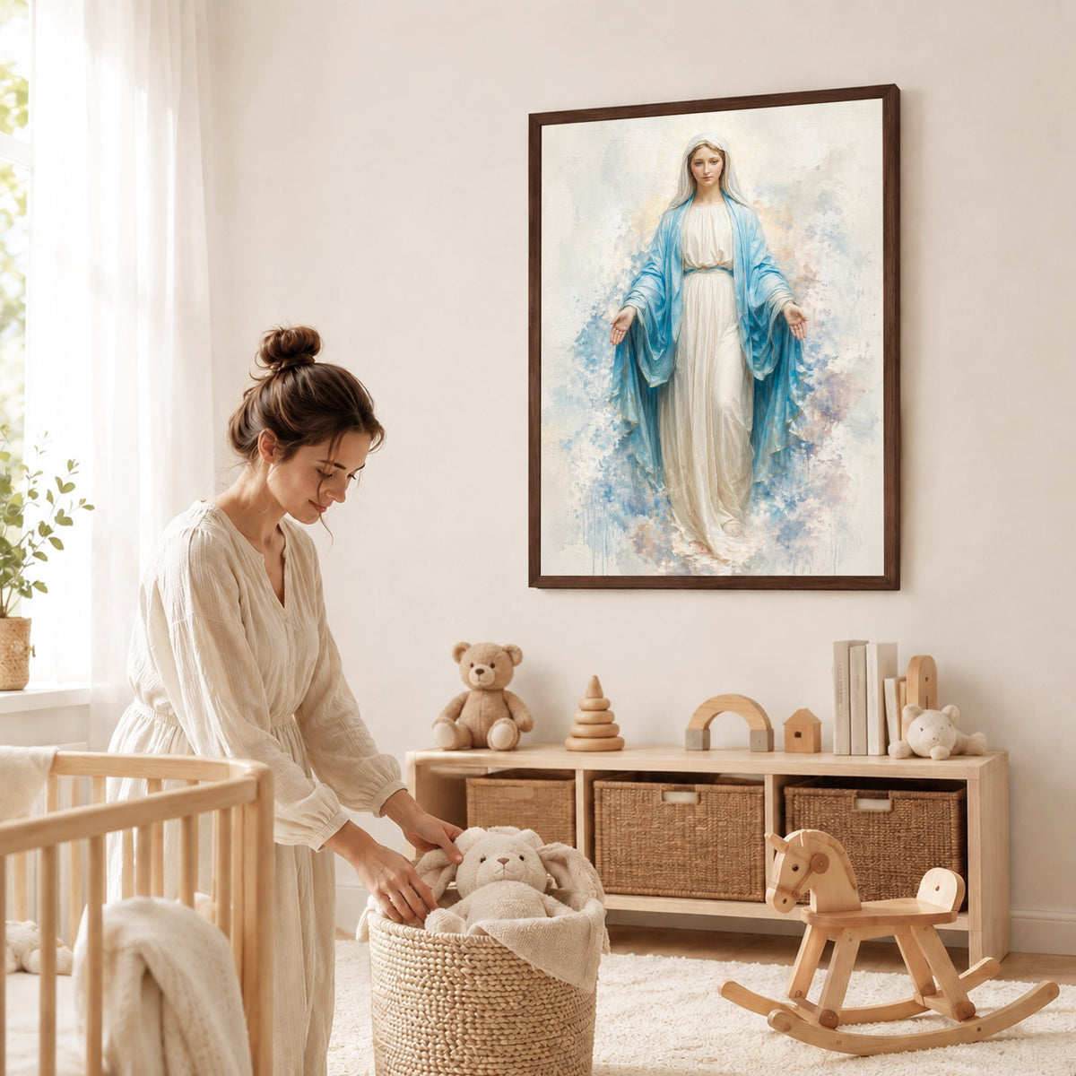 Immaculate Virgin Mary Art Print Poster/Canvas
