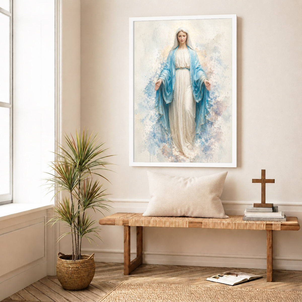 Immaculate Virgin Mary Art Print Poster/Canvas