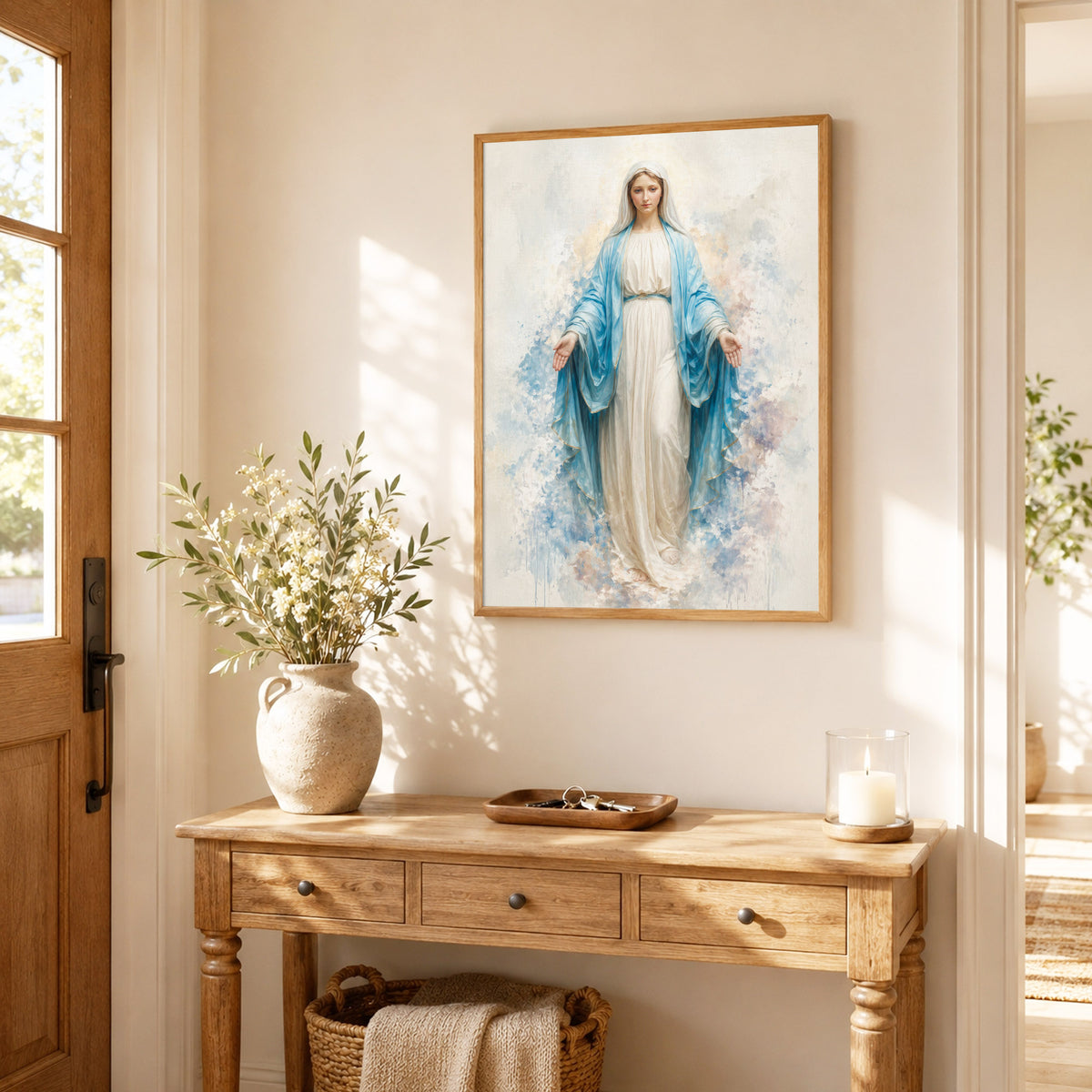 Immaculate Virgin Mary Art Print Poster/Canvas