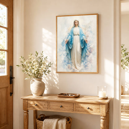 Immaculate Virgin Mary Art Print Poster/Canvas