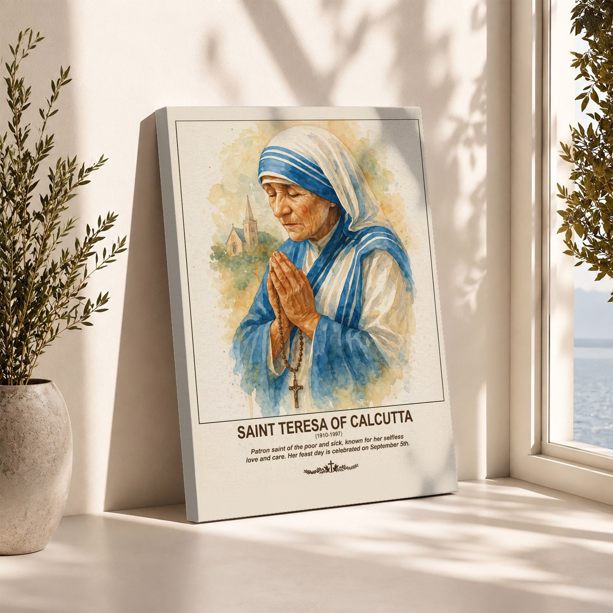 Saint Teresa of Calcutta Prayer and Compassion Poster/Canvas