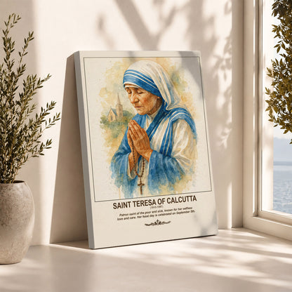Saint Teresa of Calcutta Prayer and Compassion Poster/Canvas