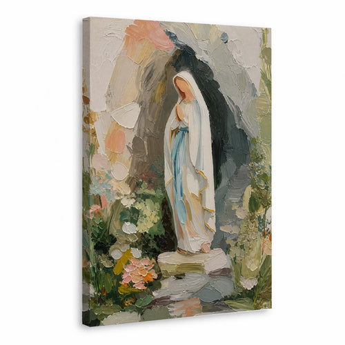 Our Lady of Lourdes Garden Grotto Poster/Canvas