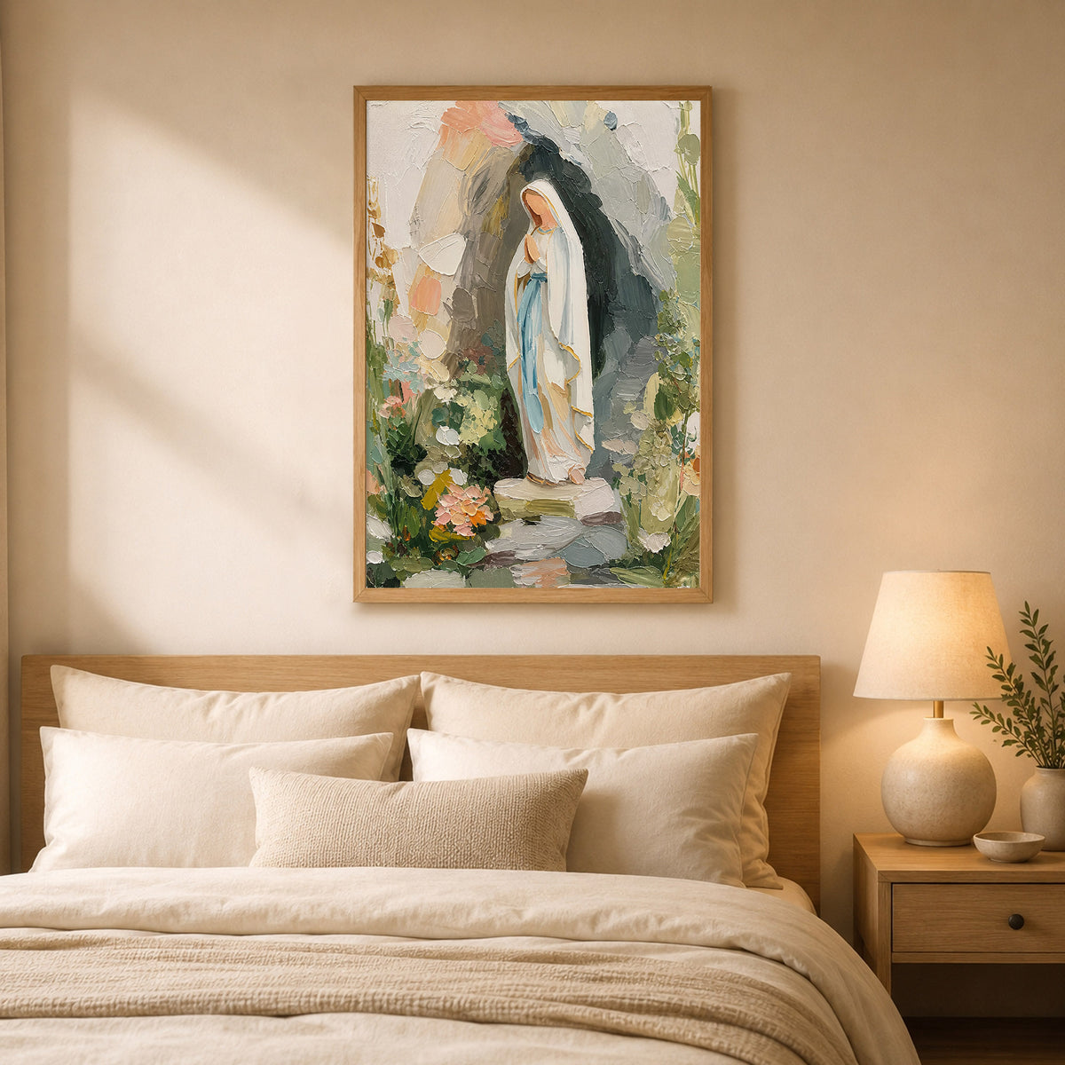 Our Lady of Lourdes Garden Grotto Poster/Canvas
