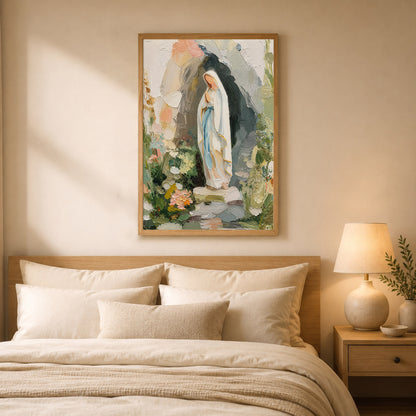 Our Lady of Lourdes Garden Grotto Poster/Canvas