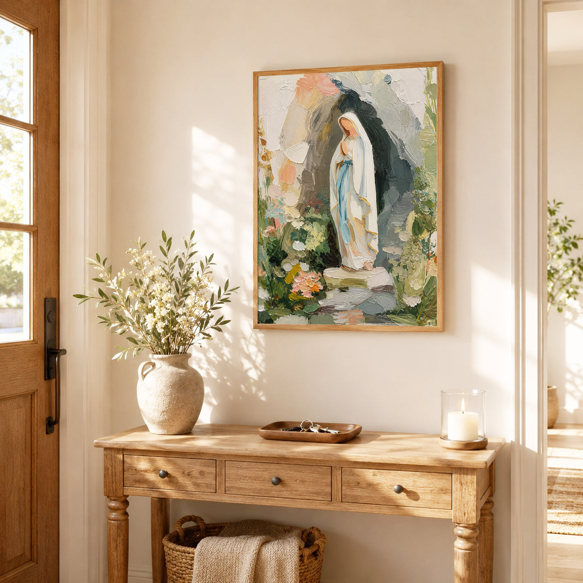 Our Lady of Lourdes Garden Grotto Poster/Canvas