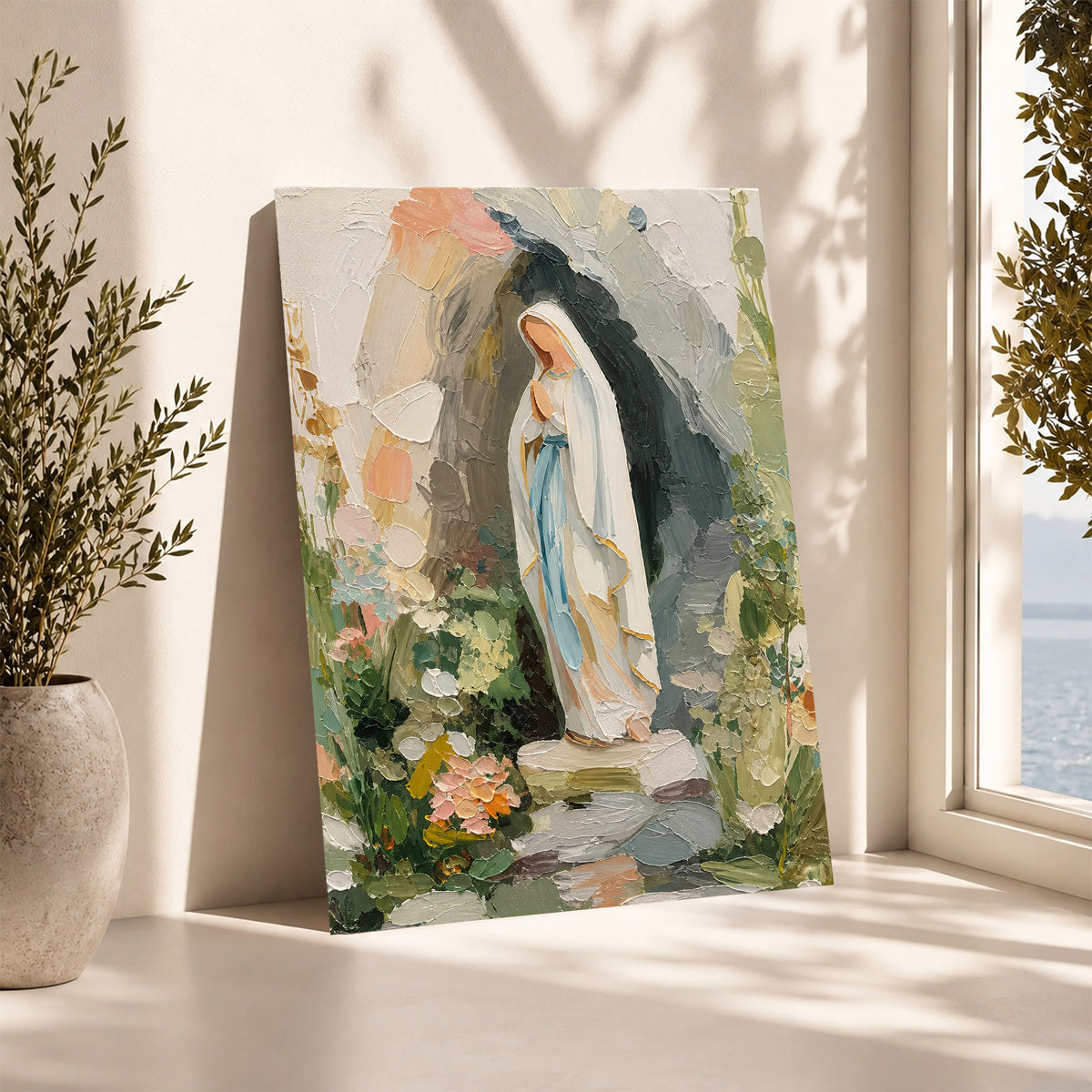 Our Lady of Lourdes Garden Grotto Poster/Canvas