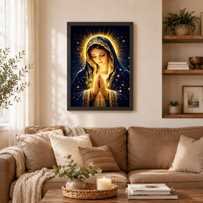 Blessed Mother’s Grace Poster Featuring the Divine Beauty of Mary Poster/Canvas