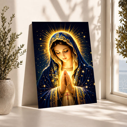 Blessed Mother’s Grace Poster Featuring the Divine Beauty of Mary Poster/Canvas