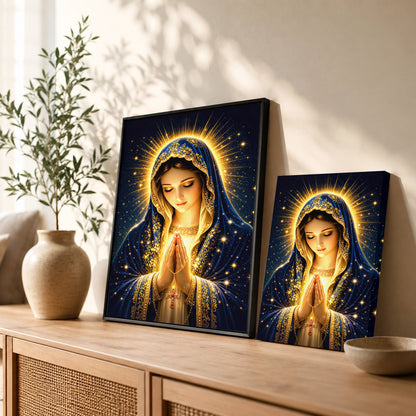 Blessed Mother’s Grace Poster Featuring the Divine Beauty of Mary Poster/Canvas