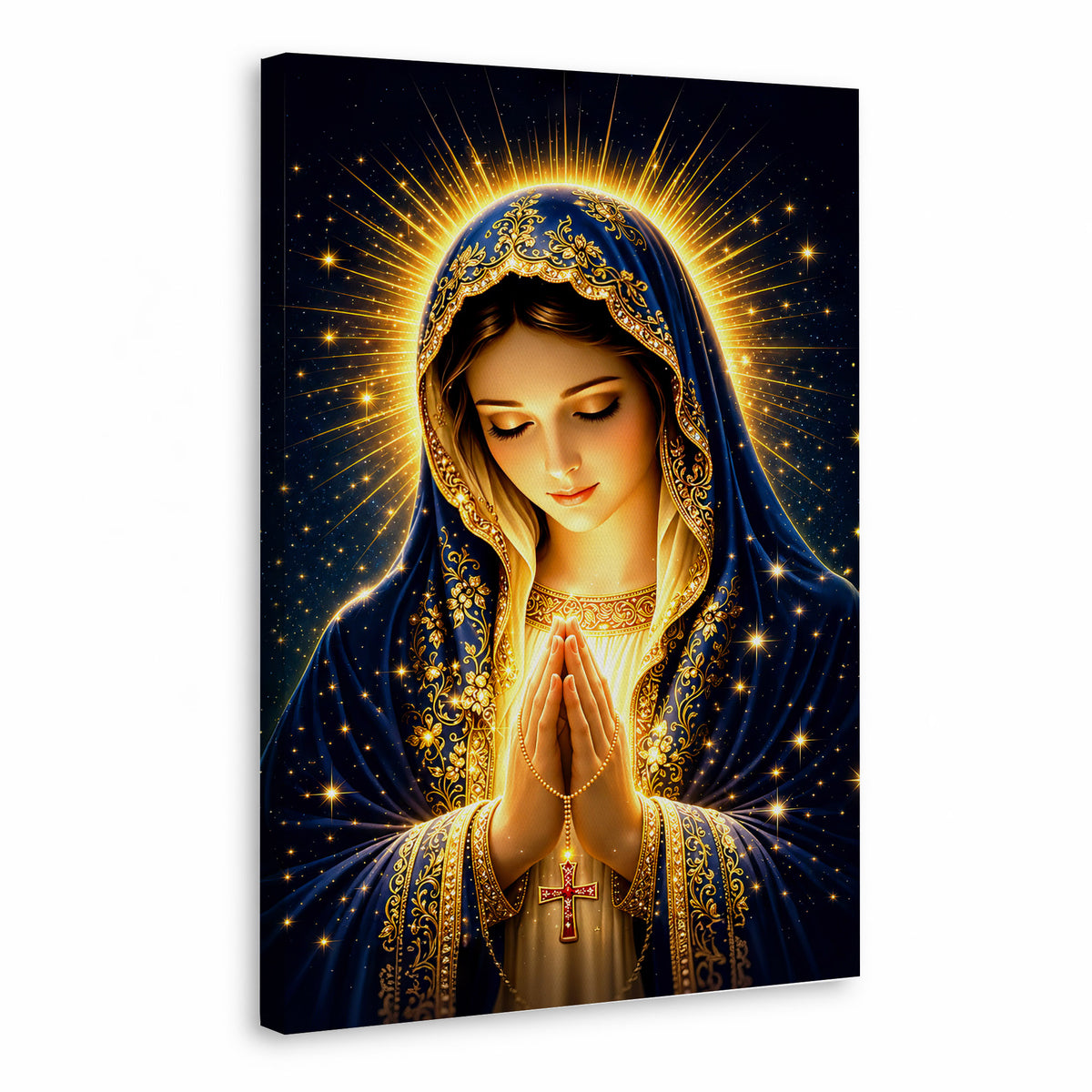 Blessed Mother’s Grace Poster Featuring the Divine Beauty of Mary Poster/Canvas