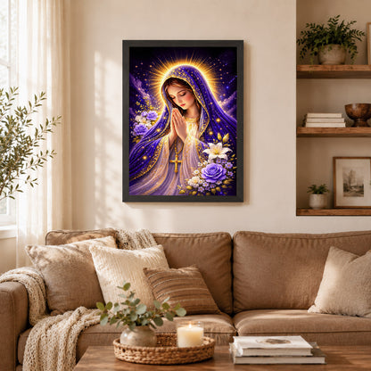 Mary Star of the Sea Poster Capturing the Heavenly Vision of Peace and Guidance Poster/Canvas