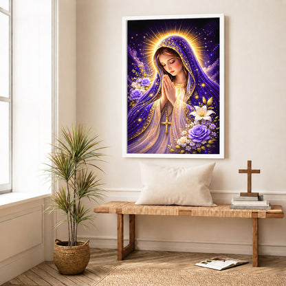 Mary Star of the Sea Poster Capturing the Heavenly Vision of Peace and Guidance Poster/Canvas