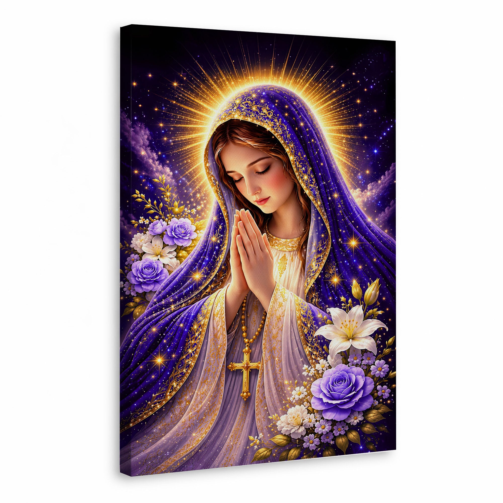 Mary Star of the Sea Poster Capturing the Heavenly Vision of Peace and Guidance Poster/Canvas