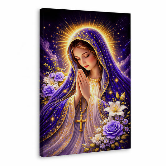 Mary Star of the Sea Poster Capturing the Heavenly Vision of Peace and Guidance Poster/Canvas