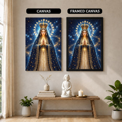 Crowned Queen of Heaven Virgin Mary Poster/Canvas