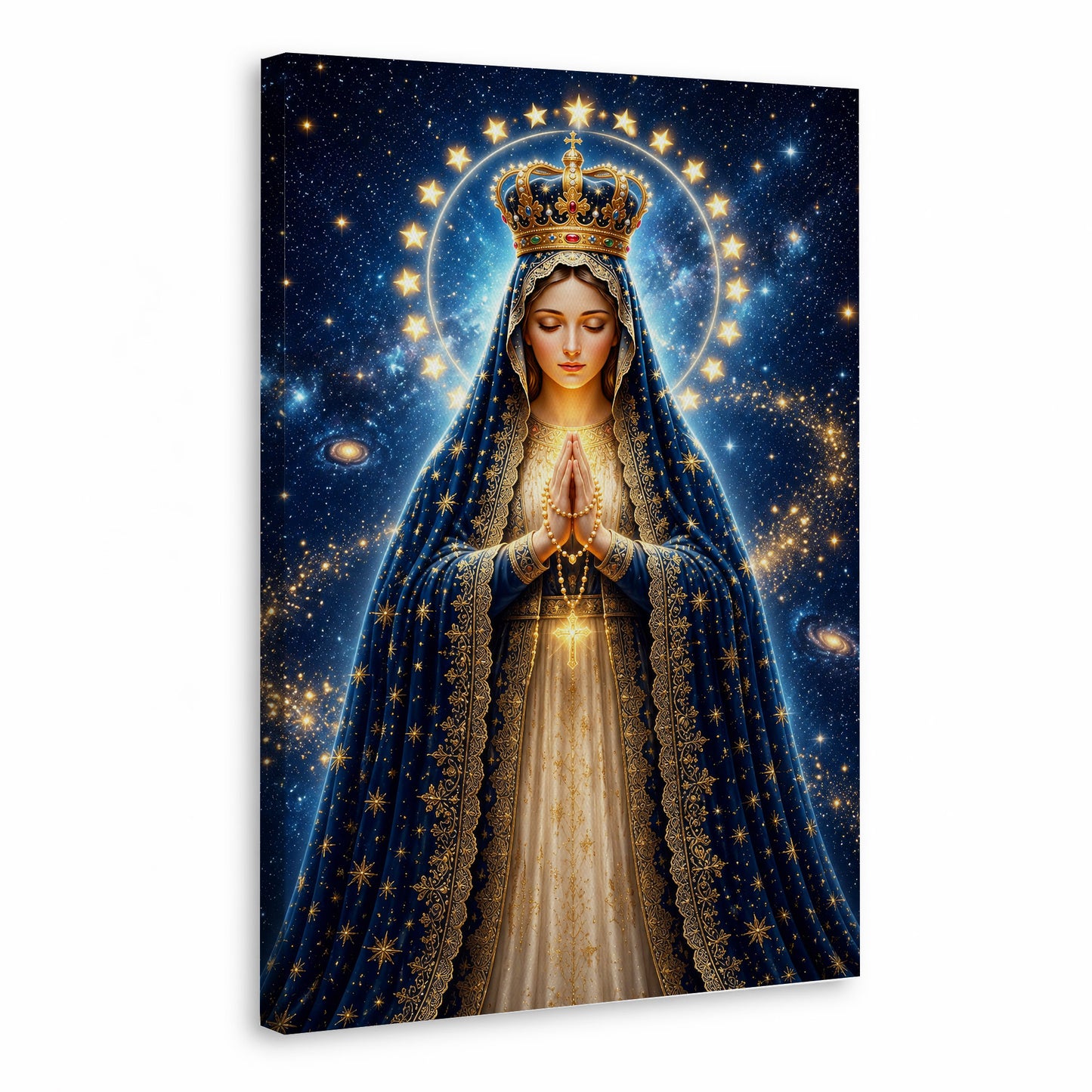 Crowned Queen of Heaven Virgin Mary Poster/Canvas