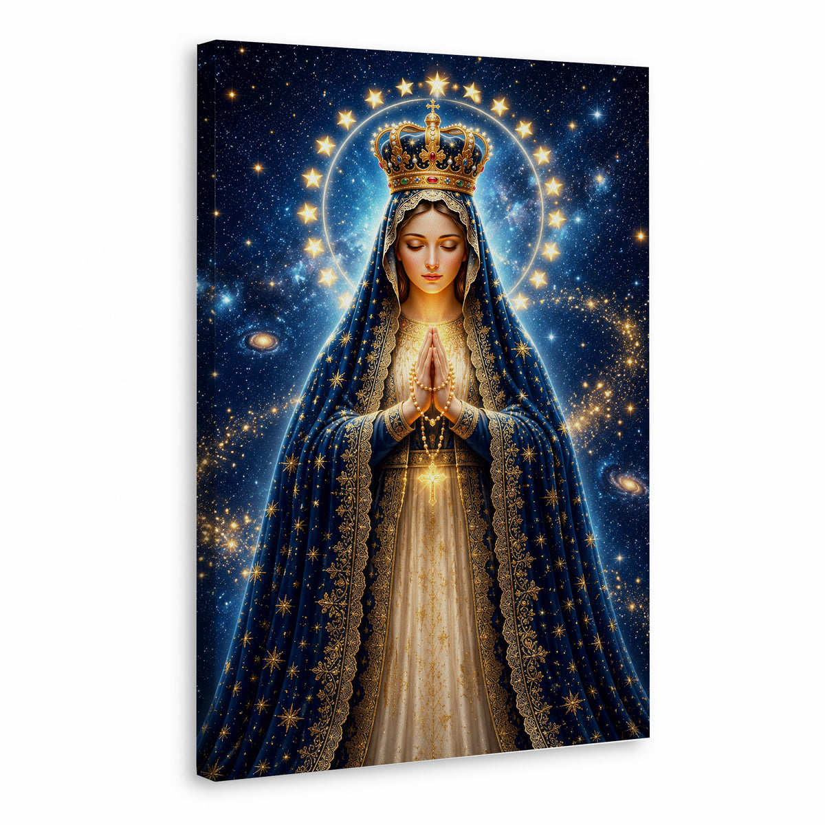 Crowned Queen of Heaven Virgin Mary Poster/Canvas