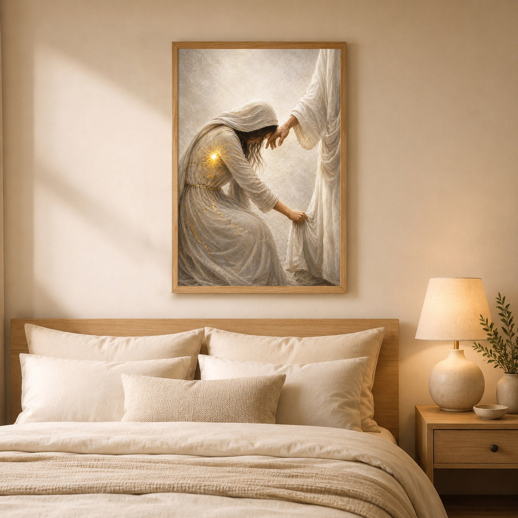 Jesus Healing the Broken Soul Christian Poster/Canvas