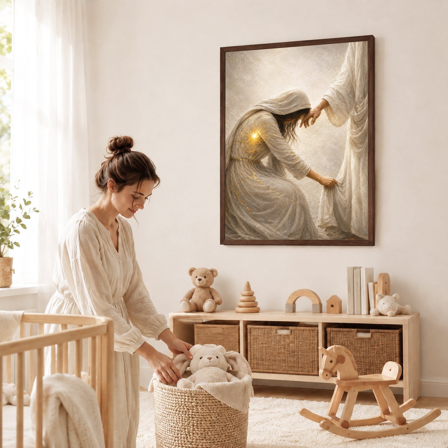 Jesus Healing the Broken Soul Christian Poster/Canvas