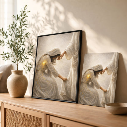 Jesus Healing the Broken Soul Christian Poster/Canvas