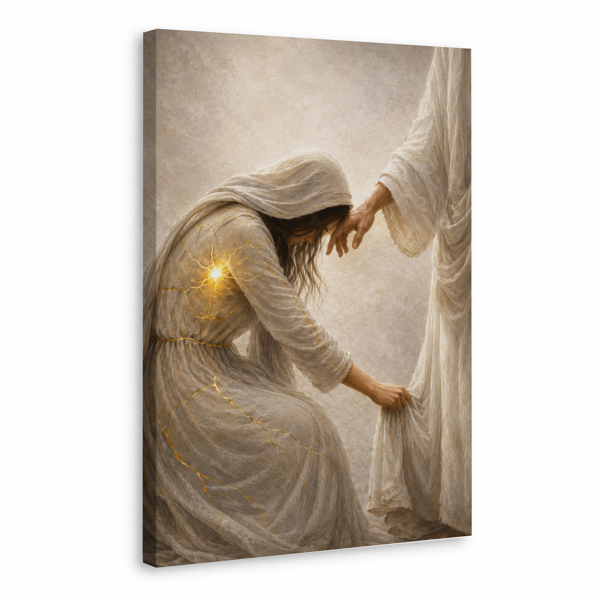Jesus Healing the Broken Soul Christian Poster/Canvas