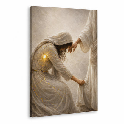Jesus Healing the Broken Soul Christian Poster/Canvas