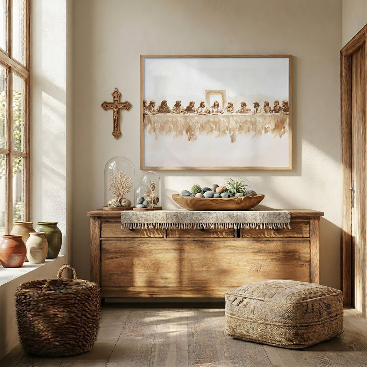 The Last Supper Minimalist Christian Poster/Canvas