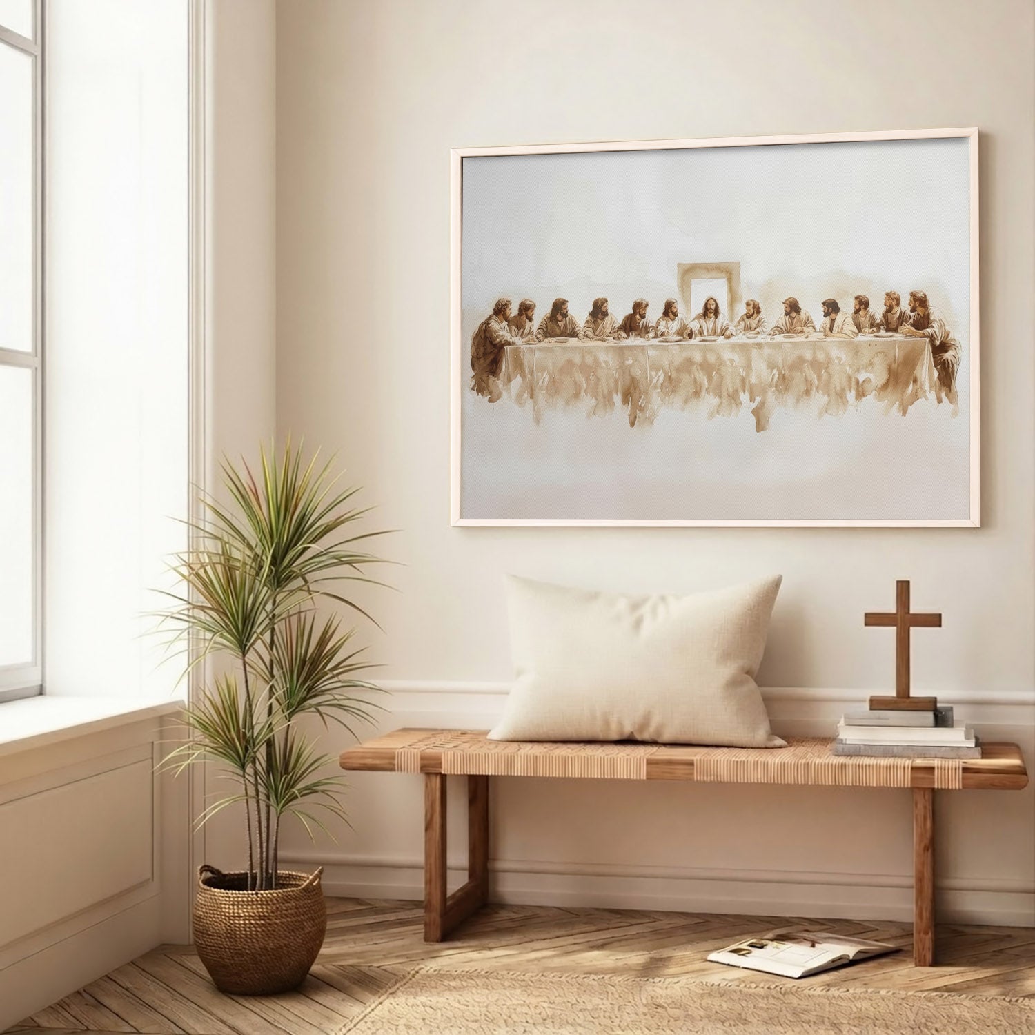 The Last Supper Minimalist Christian Poster/Canvas