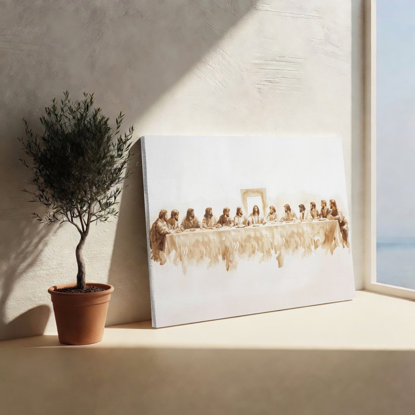 The Last Supper Minimalist Christian Poster/Canvas