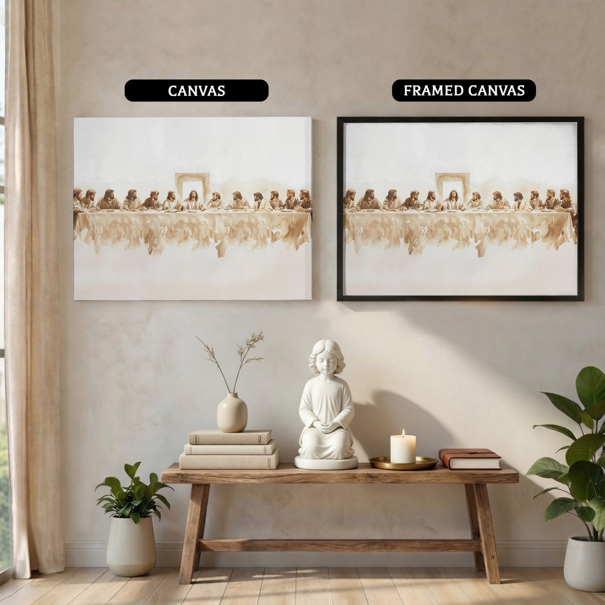 The Last Supper Minimalist Christian Poster/Canvas