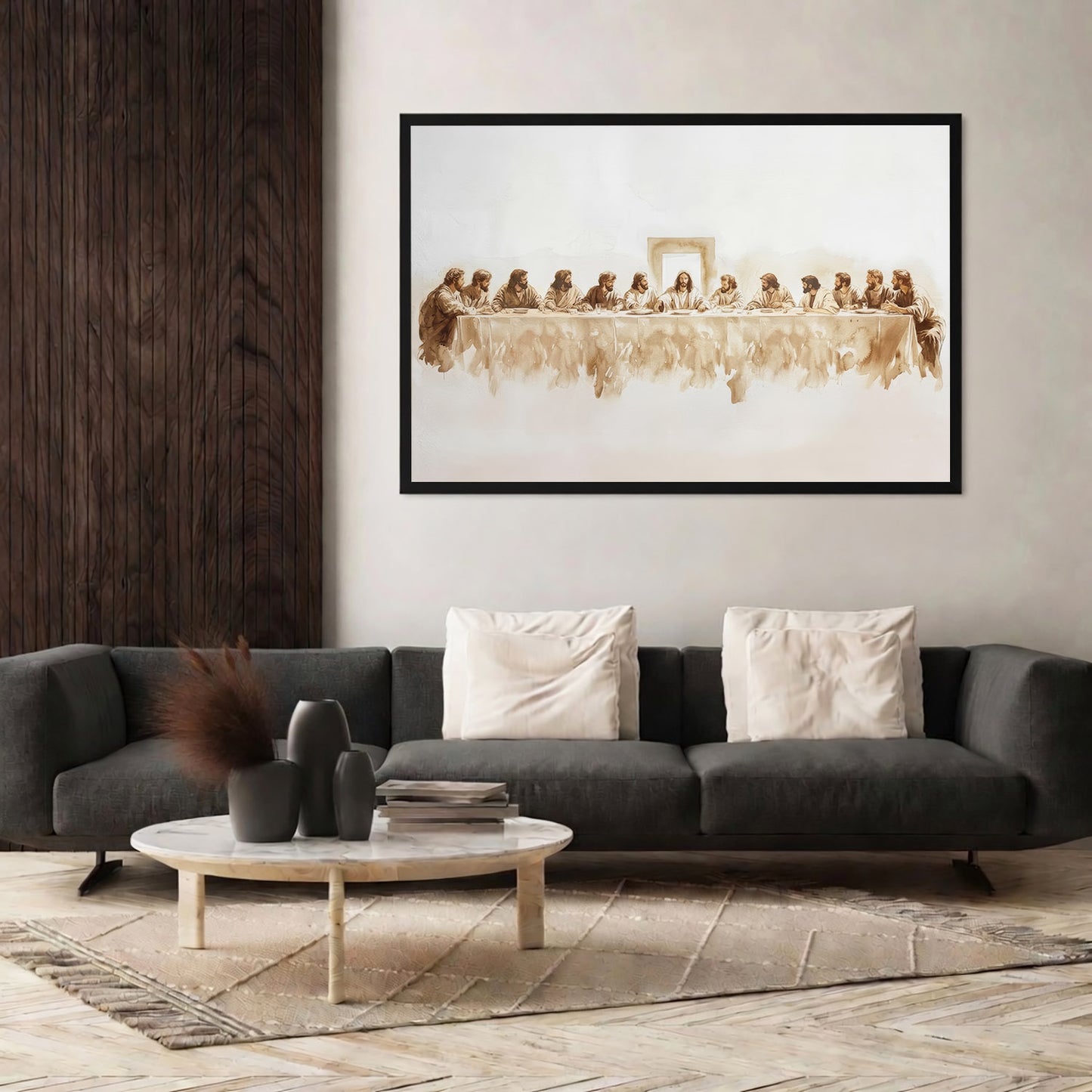 The Last Supper Minimalist Christian Poster/Canvas