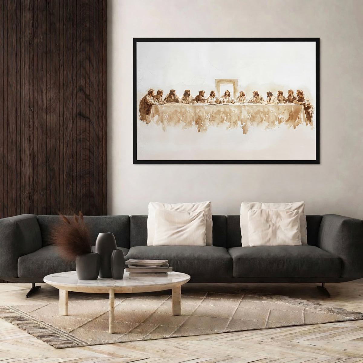 The Last Supper Minimalist Christian Poster/Canvas