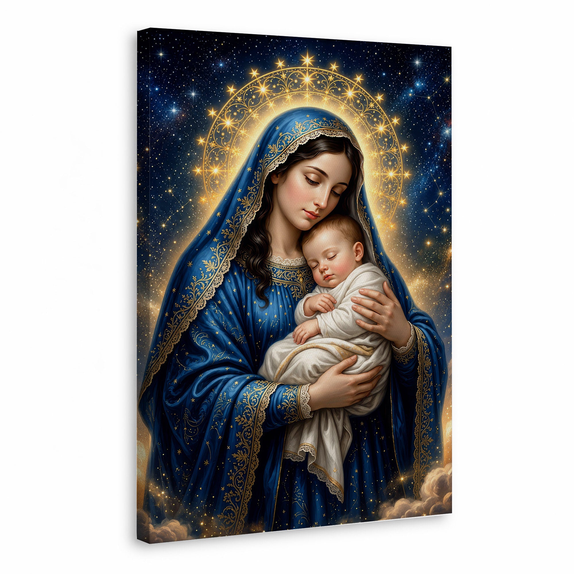 Madonna and Sleeping Child Heavenly Poster/Canvas