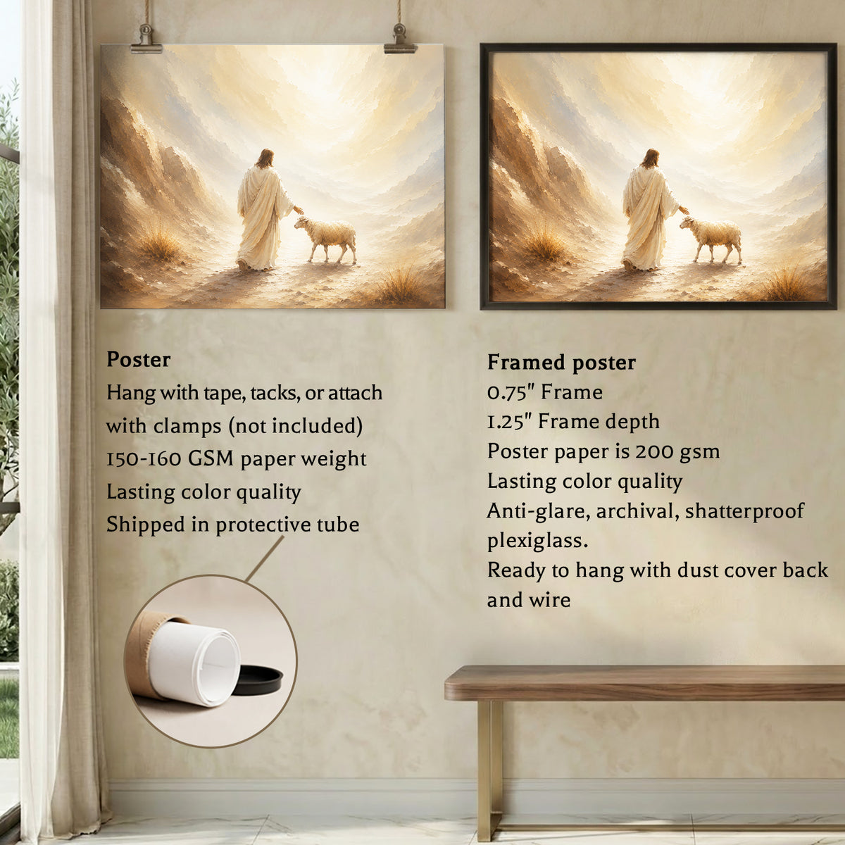 Guided by Grace Christian Art Poster/Canvas