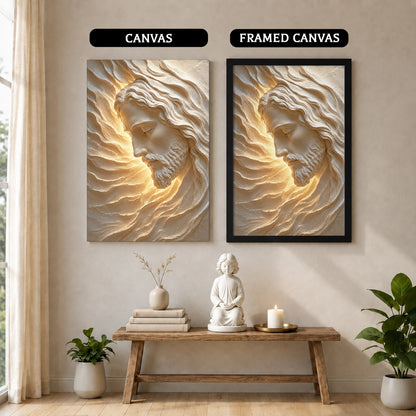 Sacred Face of Jesus Sculpted Poster/Canvas