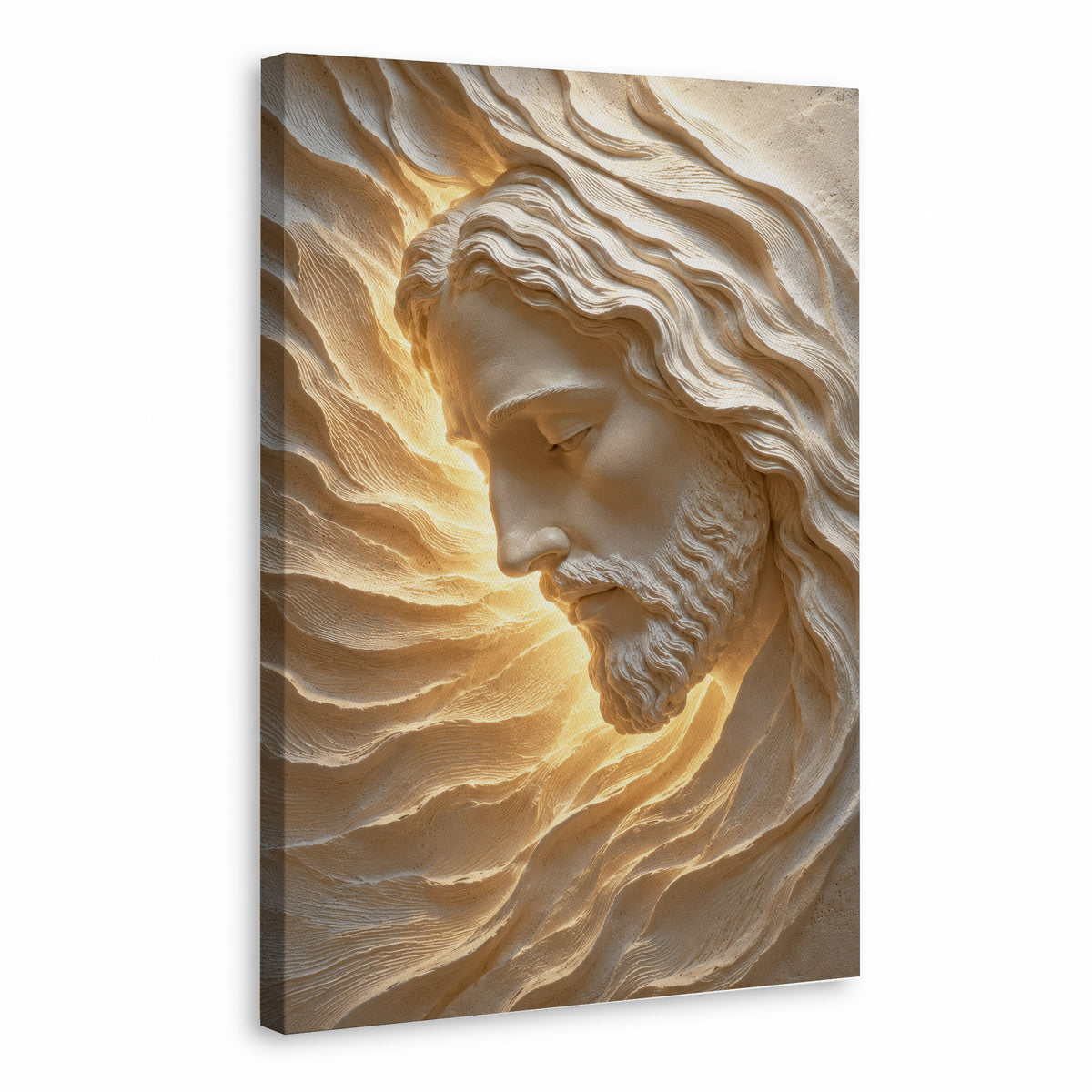 Sacred Face of Jesus Sculpted Poster/Canvas