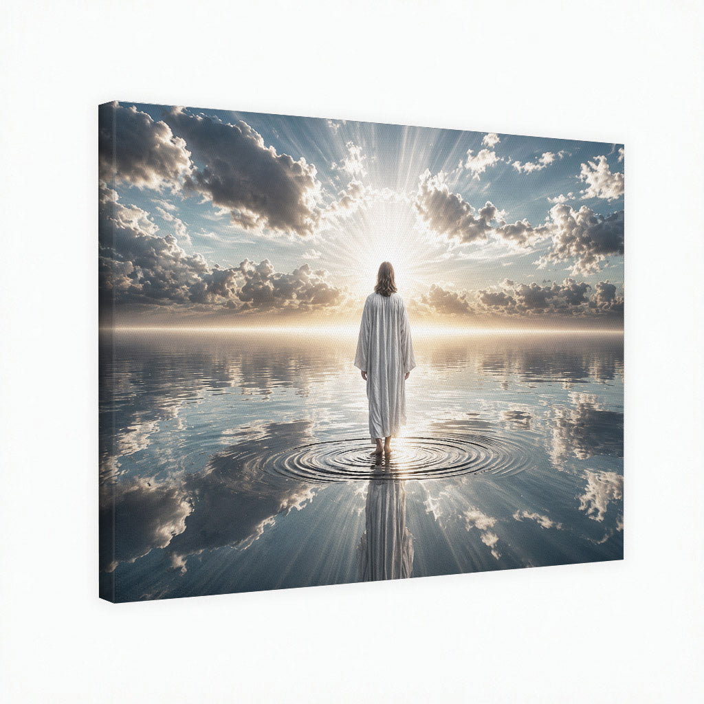 Walking by Faith on Living Waters Poster/Canvas
