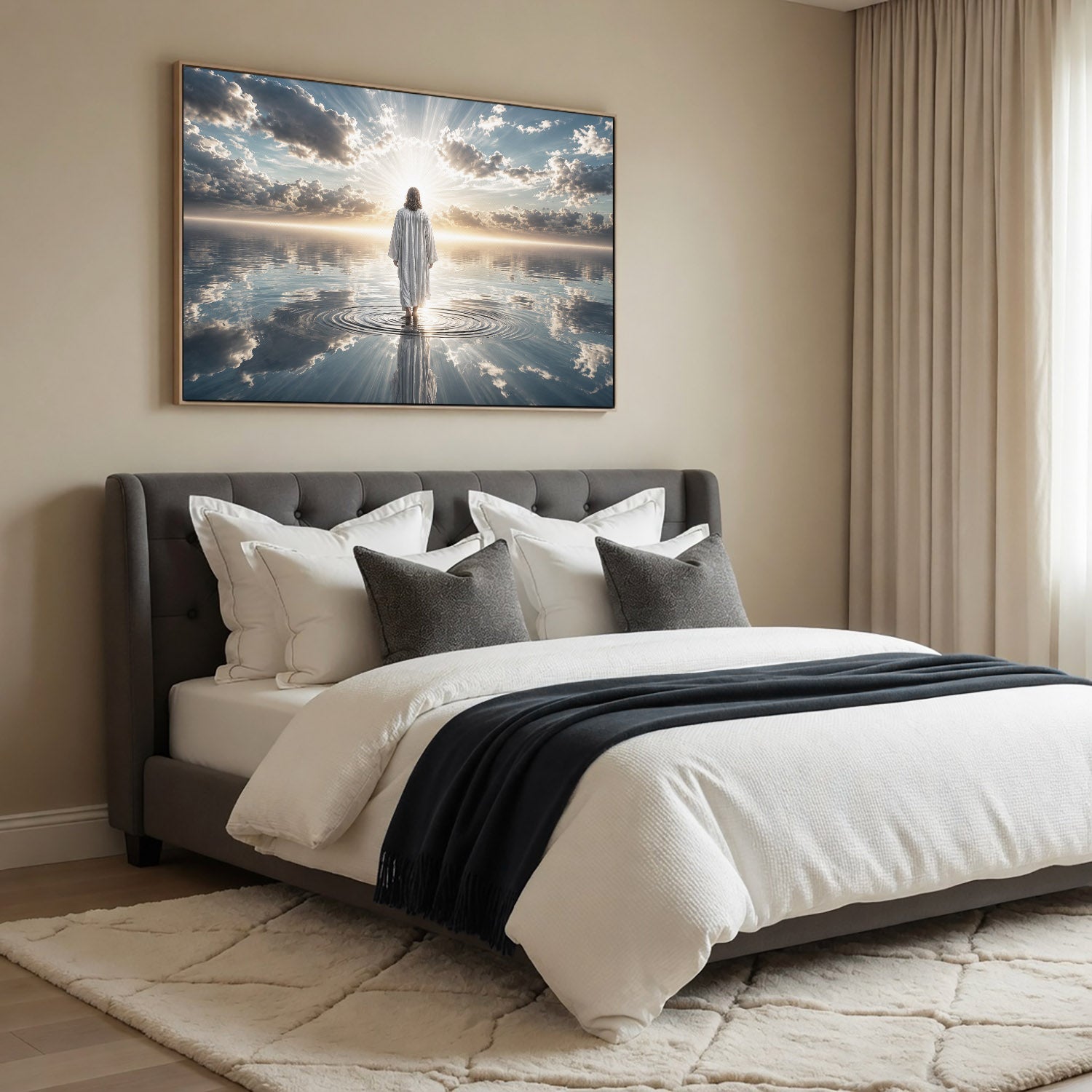 Walking by Faith on Living Waters Poster/Canvas