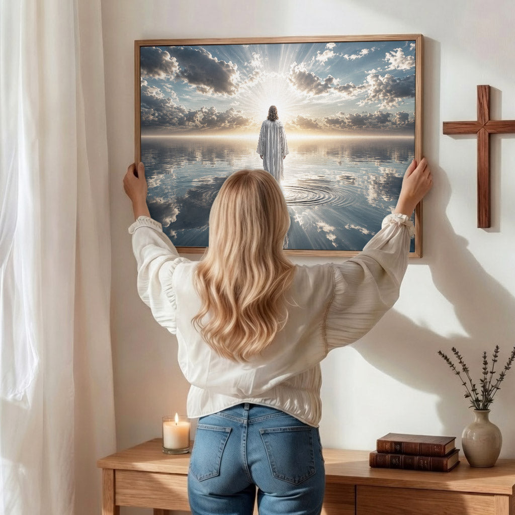 Walking by Faith on Living Waters Poster/Canvas