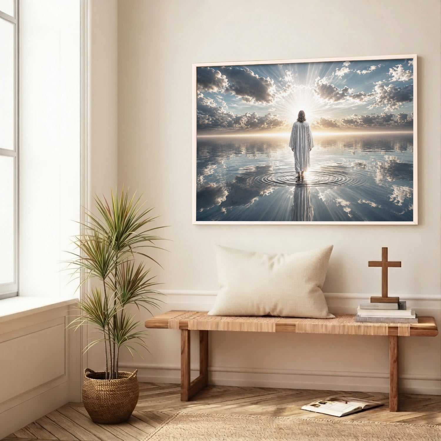 Walking by Faith on Living Waters Poster/Canvas