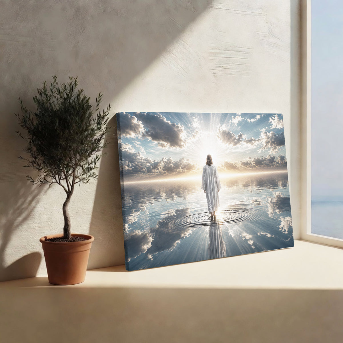 Walking by Faith on Living Waters Poster/Canvas