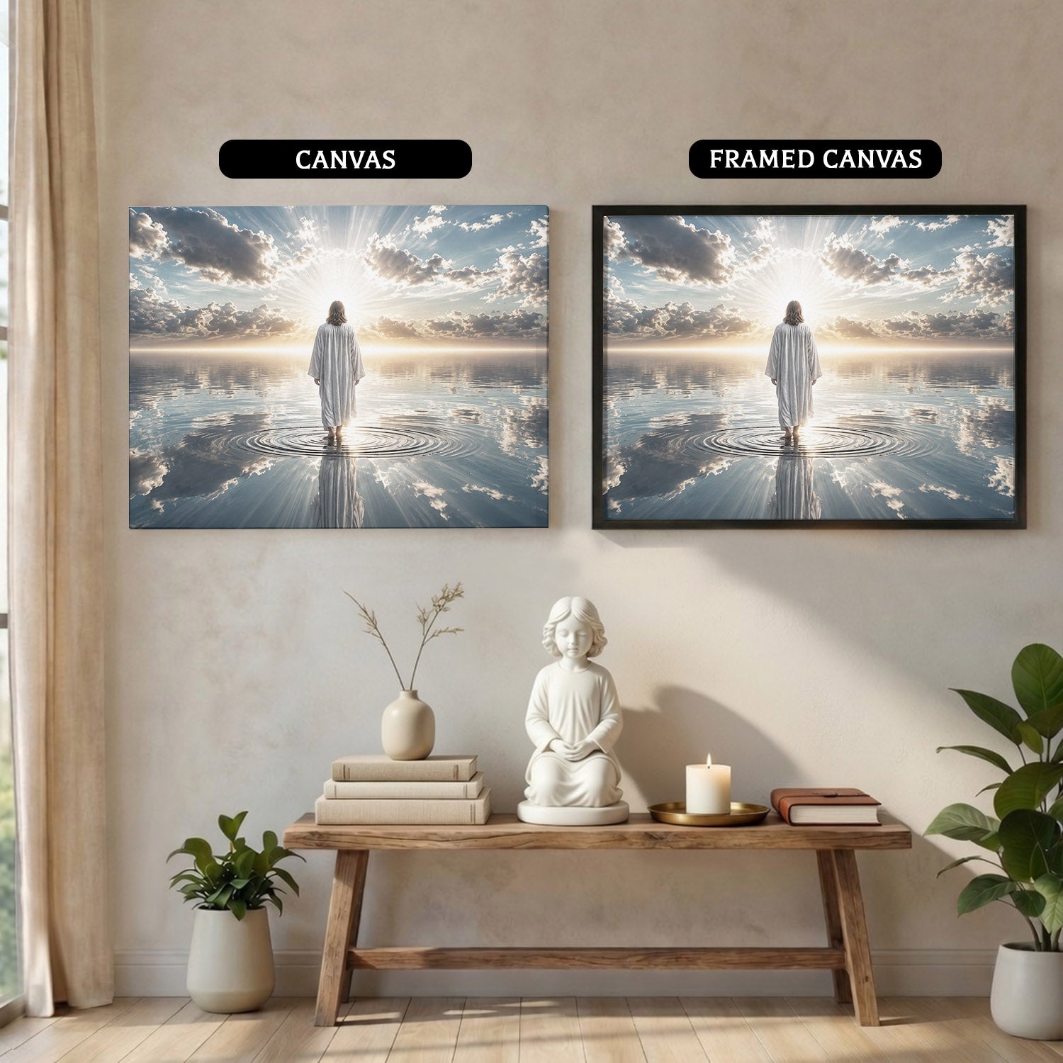 Walking by Faith on Living Waters Poster/Canvas