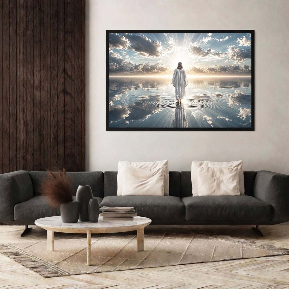 Walking by Faith on Living Waters Poster/Canvas
