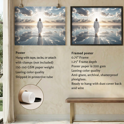 Walking by Faith on Living Waters Poster/Canvas