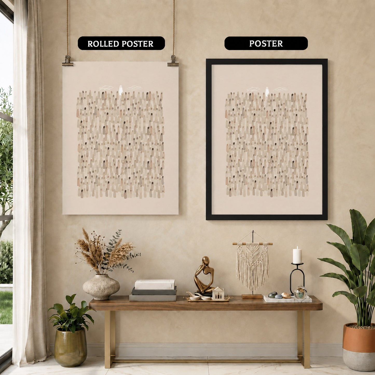 The Lost Sheep Minimalist Christian Wall Art Poster/Canvas