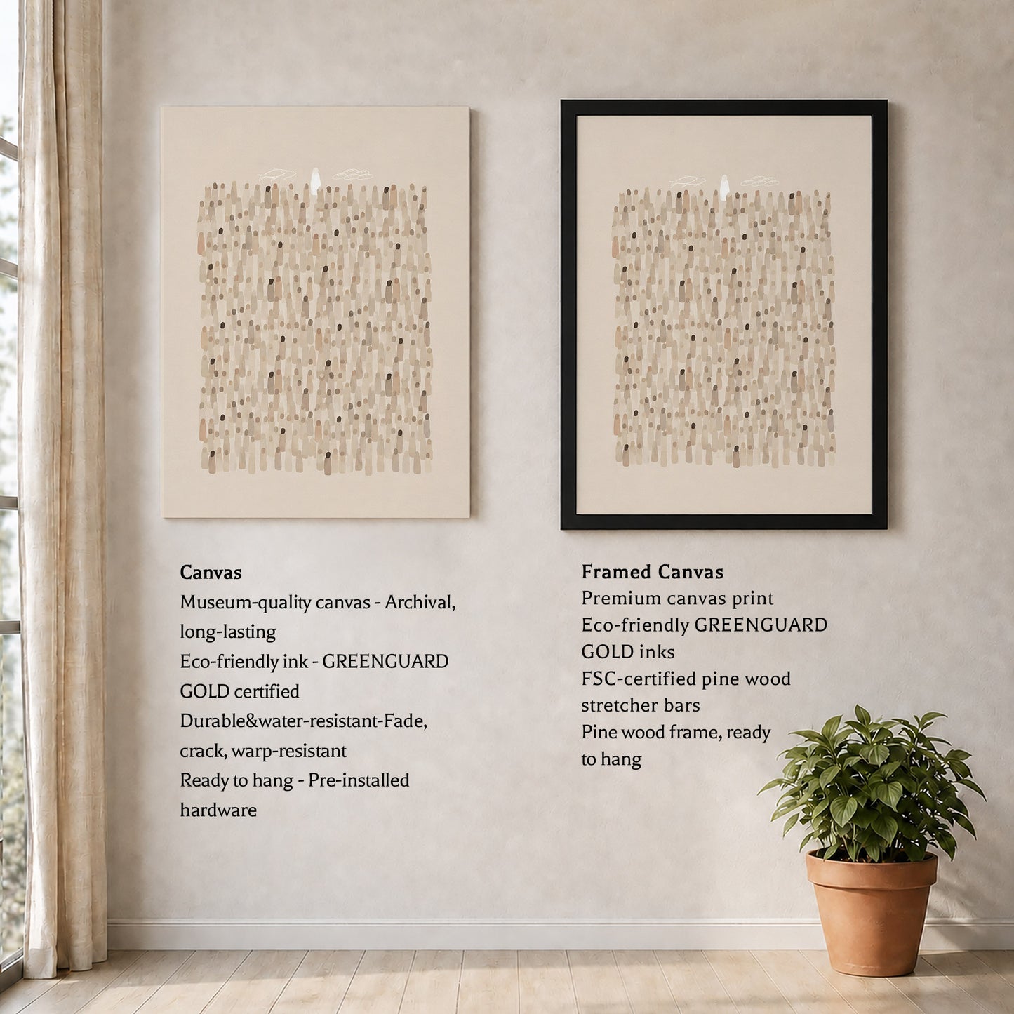 The Lost Sheep Minimalist Christian Wall Art Poster/Canvas