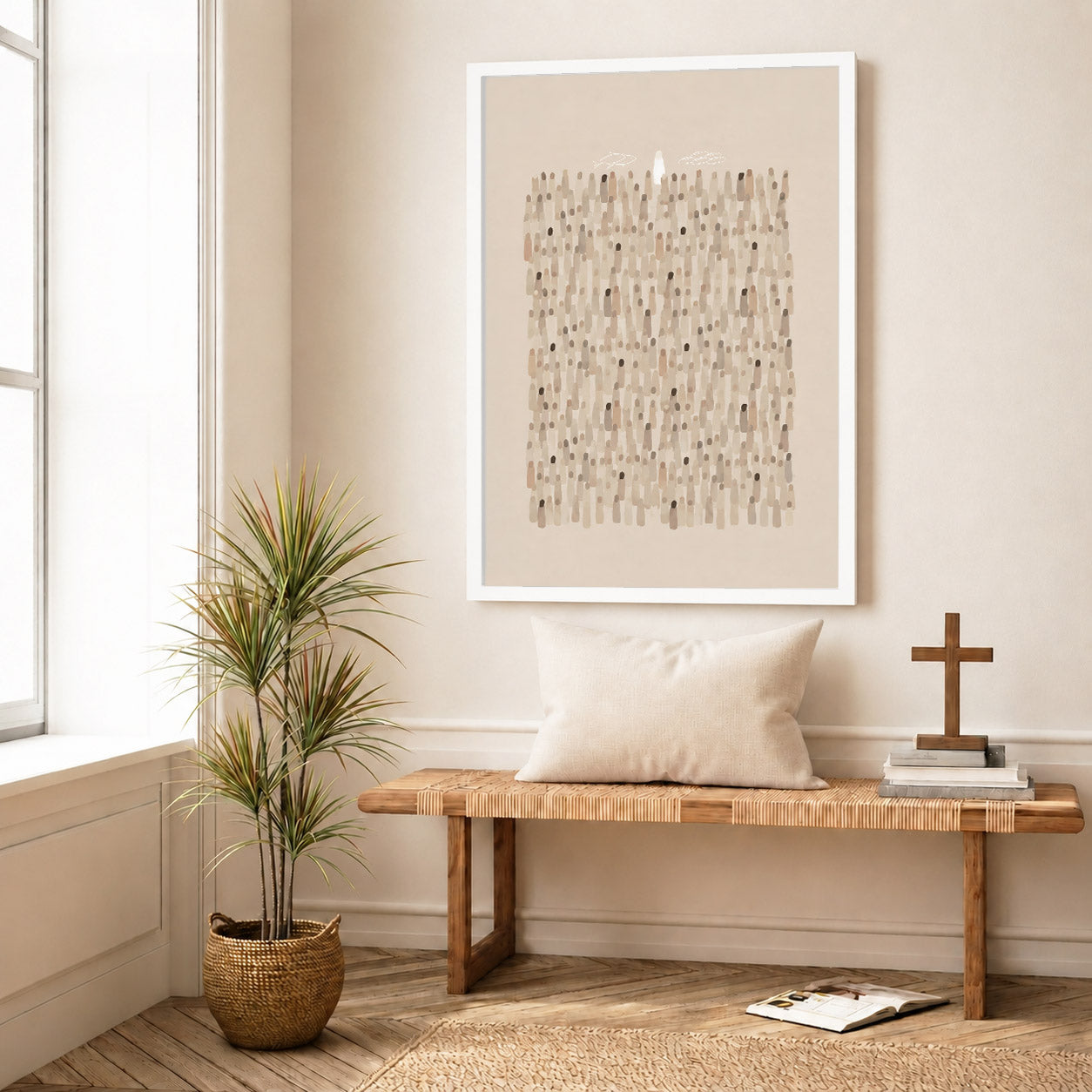 The Lost Sheep Minimalist Christian Wall Art Poster/Canvas