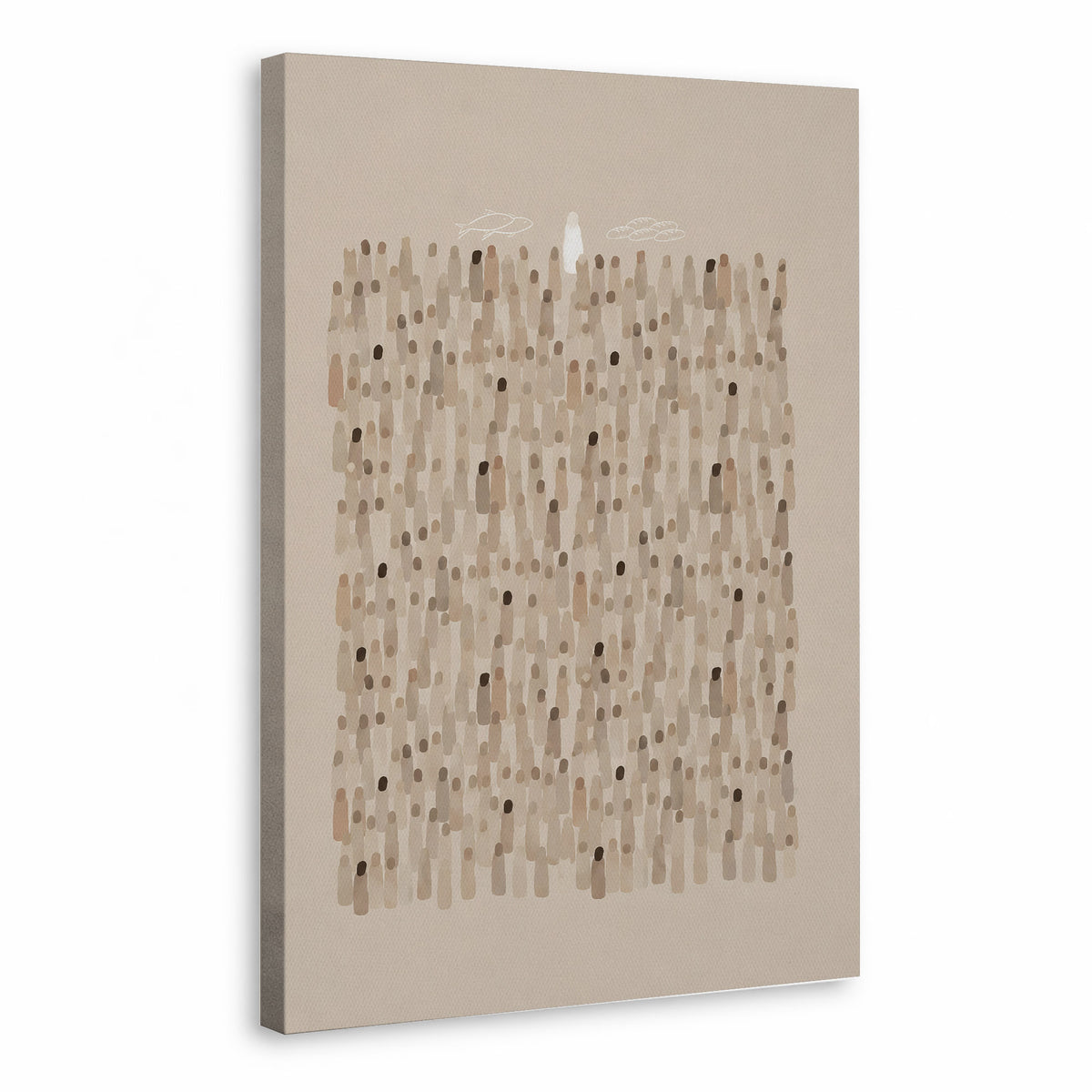Jesus Feeds the 5000 Christian Wall Art Poster/Canvas