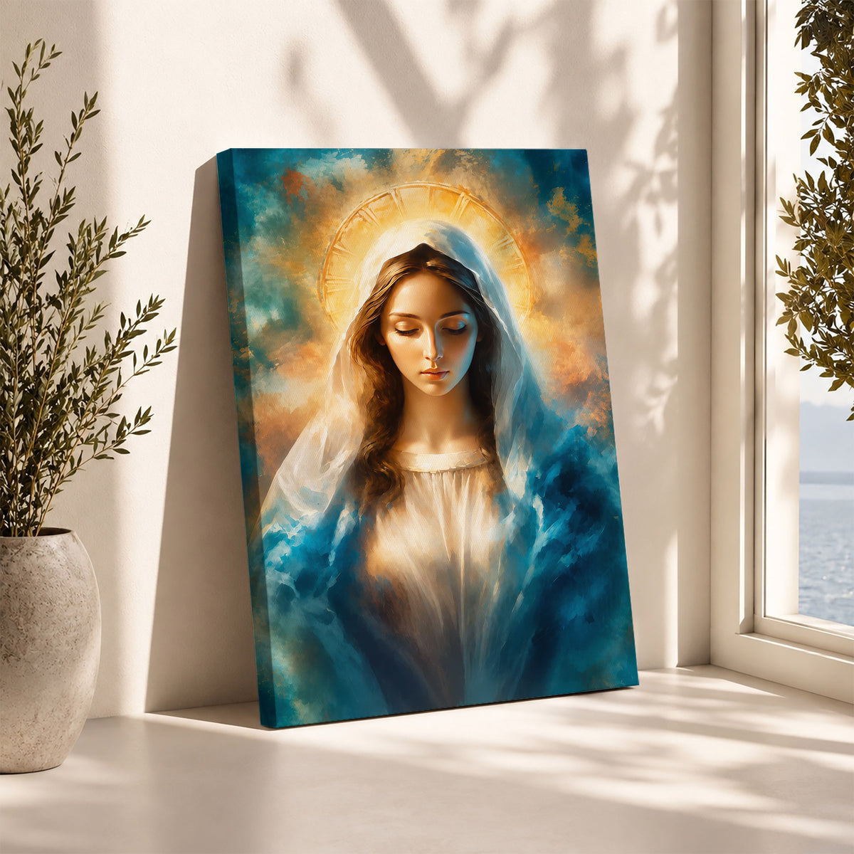 Heavenly Grace of the Blessed Virgin Mary Poster/Canvas